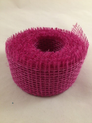 Jute 5 cm ong. 5 m. magenta